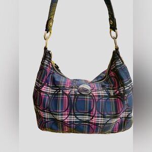 GUC COACH ASHLEY TARTAN BAG